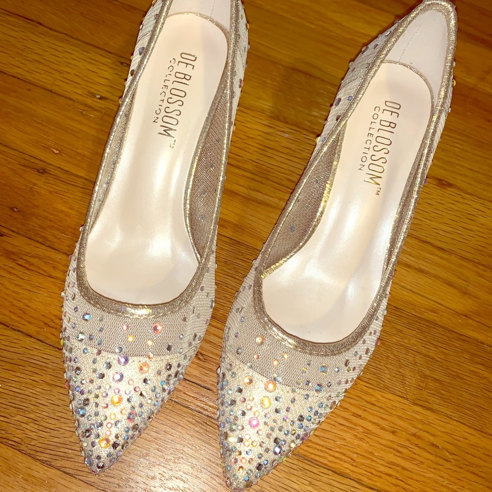 sparkling wedding heels